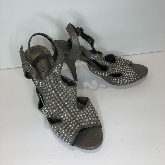 Audrey Brooke Shoes - Audrey Brook silver rhinestone heel pumps size 7
